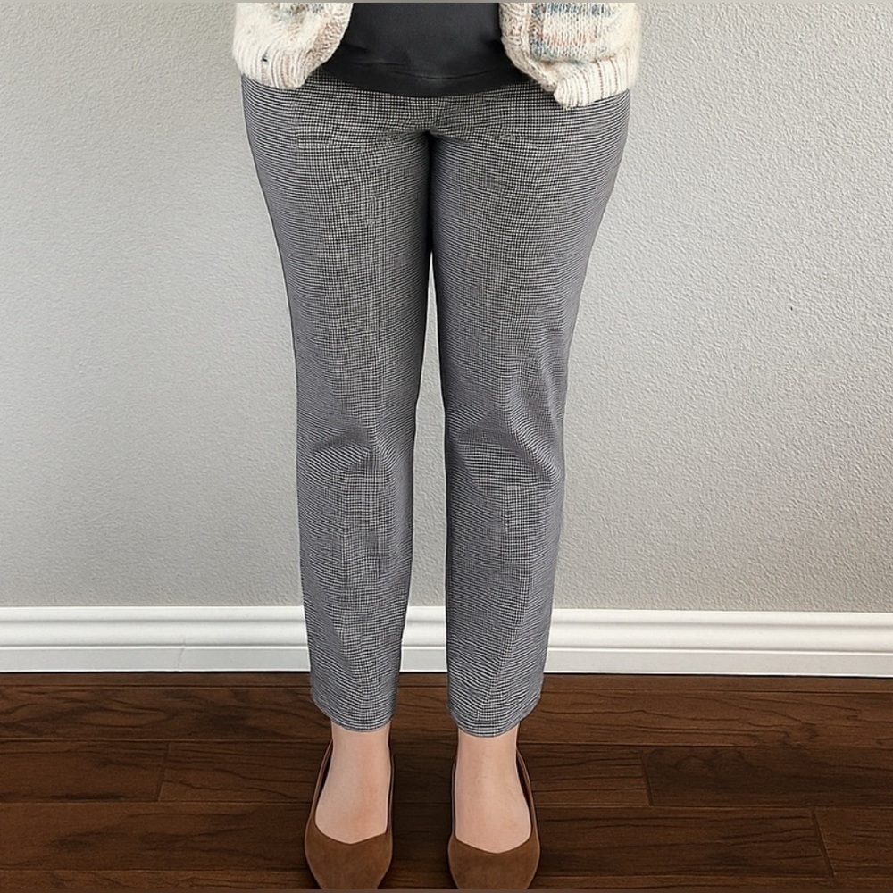 Adrienne Vittadini Checkered Business Pants Trousers